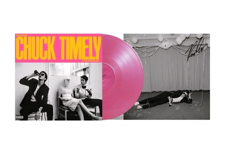 Role Model - Chuck Timely & The Hourglass Signed Pink Vinyl Record LP