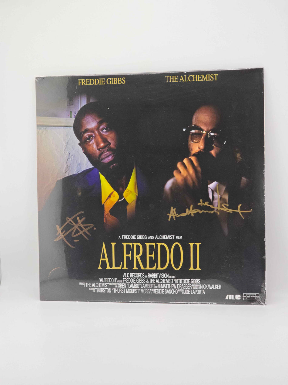 Freddie Gibbs & The Alchemist - Alfredo II Both Signed Cover Laser Disc Vinyl LP