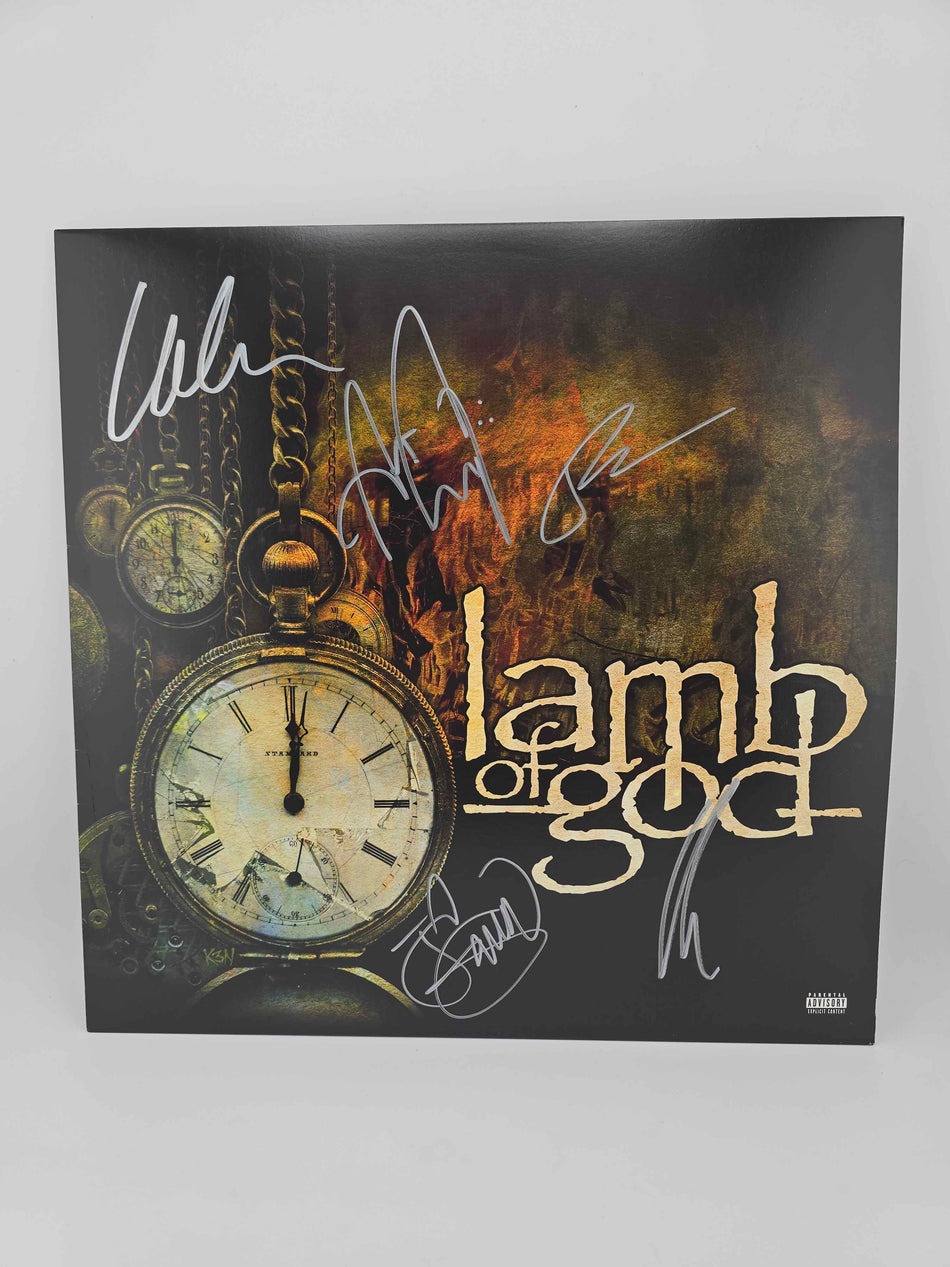 SIGNED COVER Lamb of God - Self-Titled Black Vinyl Record LP