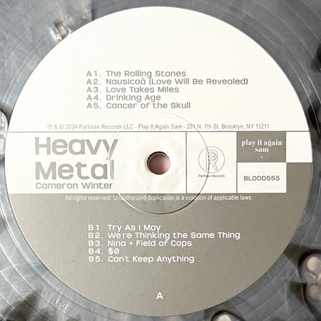 Cameron Winter : Heavy Metal (LP, Album, Ltd, Num, Bla)