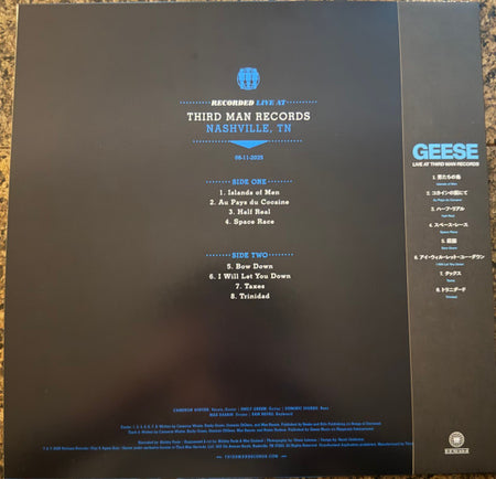 Geese (11) : Live At Third Man Records (LP, Ltd, OBI)