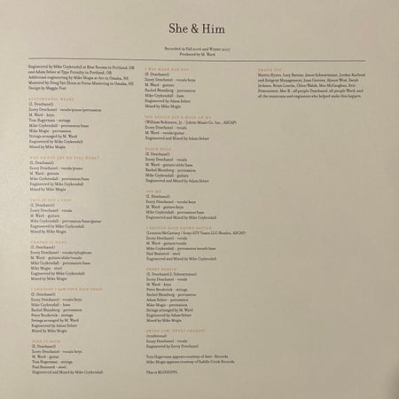 She & Him : Volume One (LP, Album, Ltd, Num, RP, Cle)