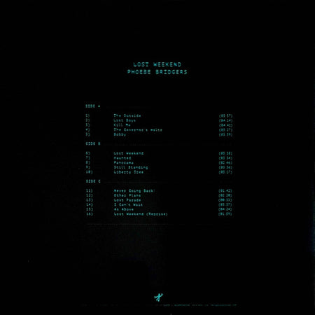 Phoebe Bridgers : Lost Weekend (2xLP, Album, Ltd, Blu)