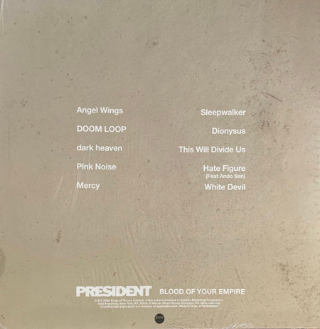 President (37) : Blood Of Your Empire (LP, Album, Ltd, Bro)